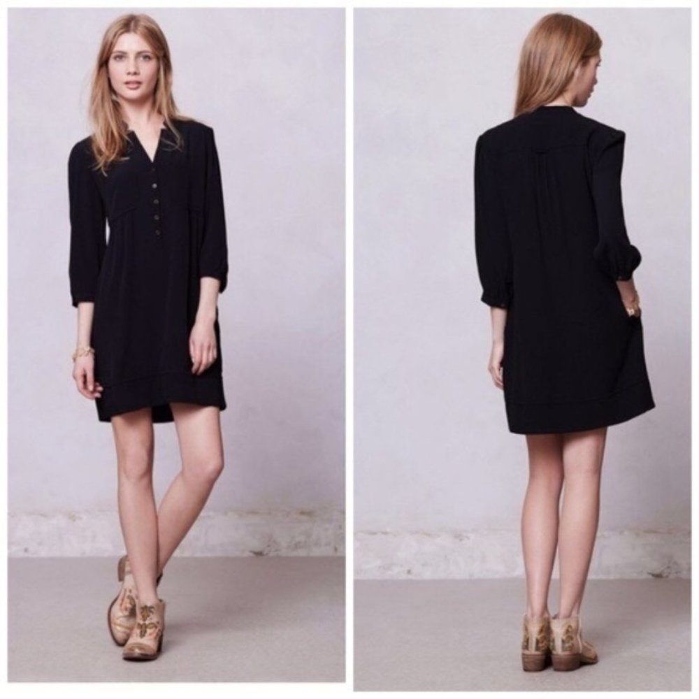Anthropologie Maeve Taryn Crepe Shift Dress Size 2